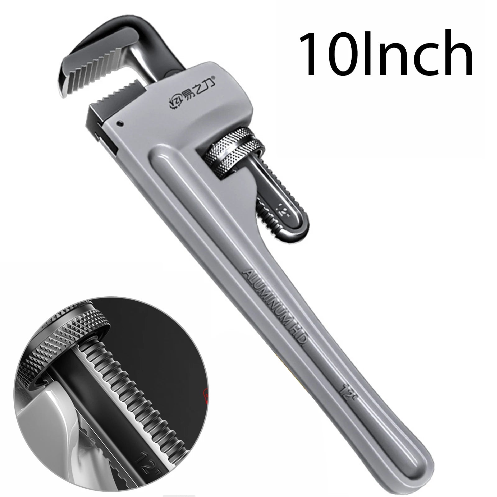 Aluminum Alloy Industrial Grade Pipe Wrench Household Universal Wrench Fast Dual-purpose Multi-functional Plumbing Pipe
