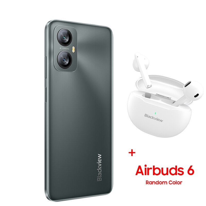 Blackview A52 New Smartphone 2GB 32GB 6.5 Inch Android 12 Cellphone Octa Core Mobile Phone 5180mAh Dual 4G 13MP Rear Cameras