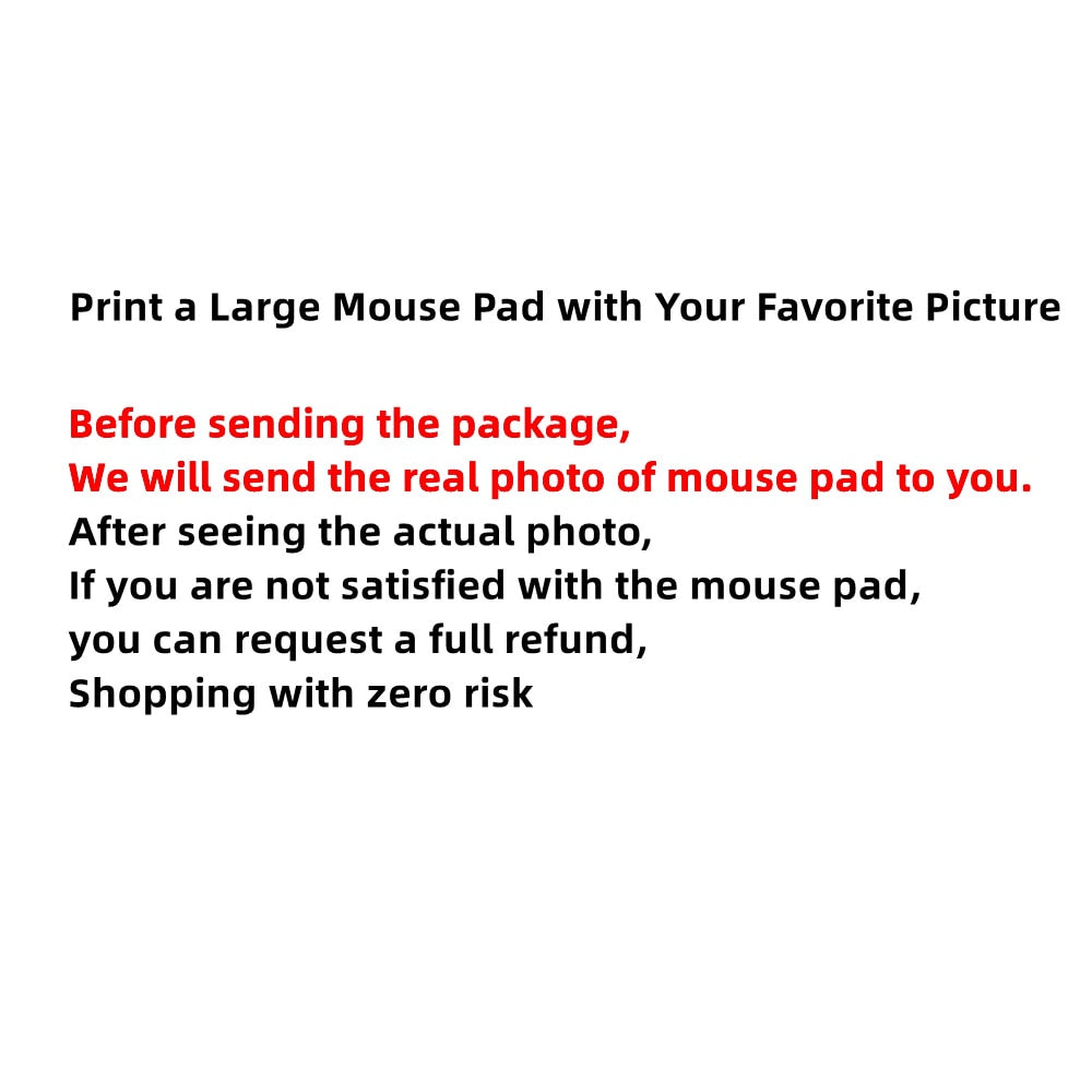 Print a Large Mouse Pad with Your Favorite Picture Custom Playmat Customized Gaming Mousepad XXL Desk Cushion