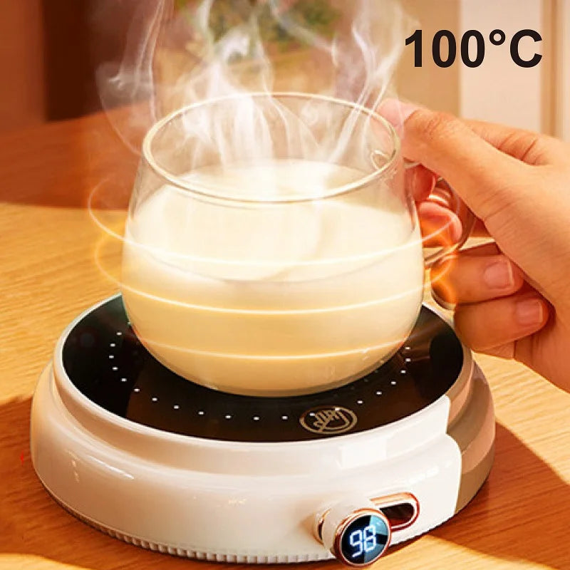 100°C Cup Heater Mug Warmer Hot Tea Makers Electric Hot Plate Warmer Coaster Portable 15 Gear Heating Pad For Coffee Milk Tea