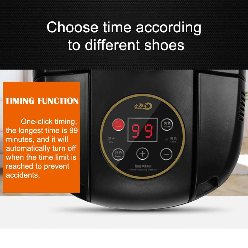220V/110V Timed Shoe Dryer Deodorant Retractable Shoe Dryer Fast Dryer Heater Deodorizer Dehumidifier Device Foot Warmer Heater