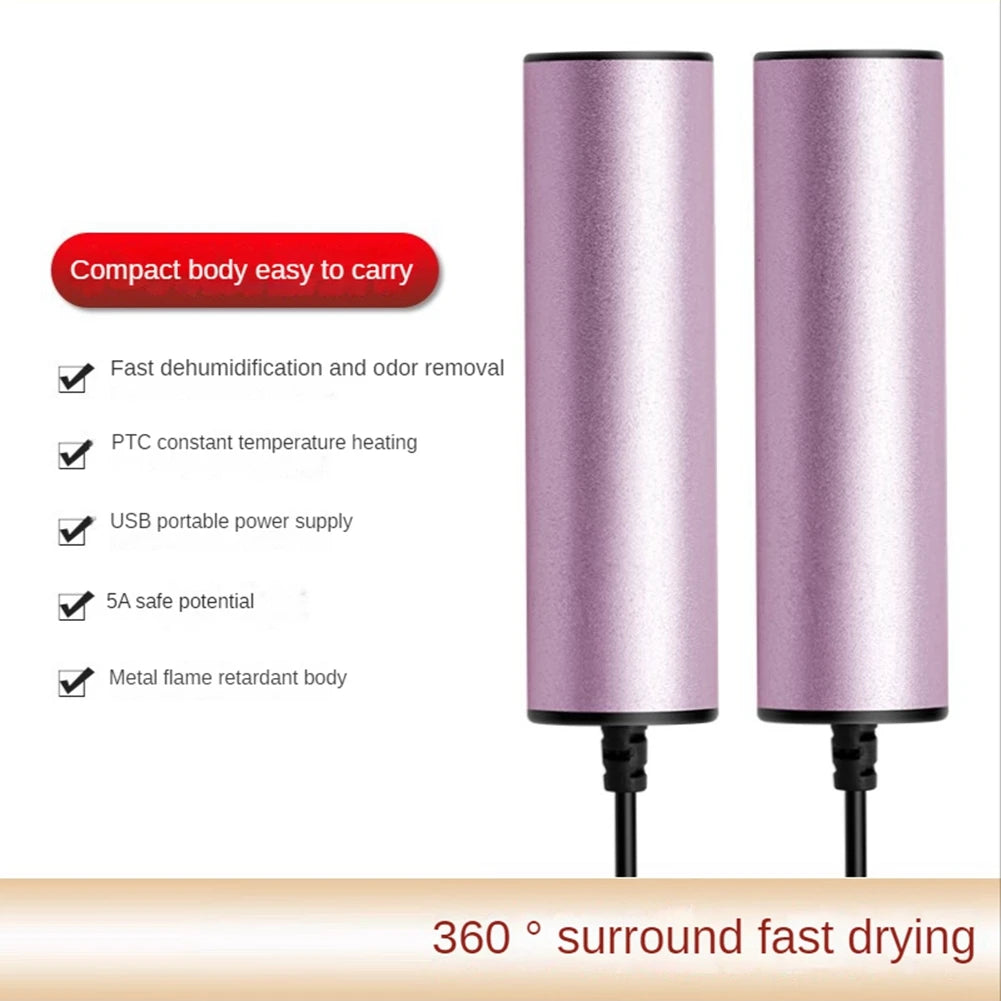 Shoes Dryer Heater PTC 60° Constant Temperature Drying Deodorization Shoes Boot Dryer Electric Warmer Blue