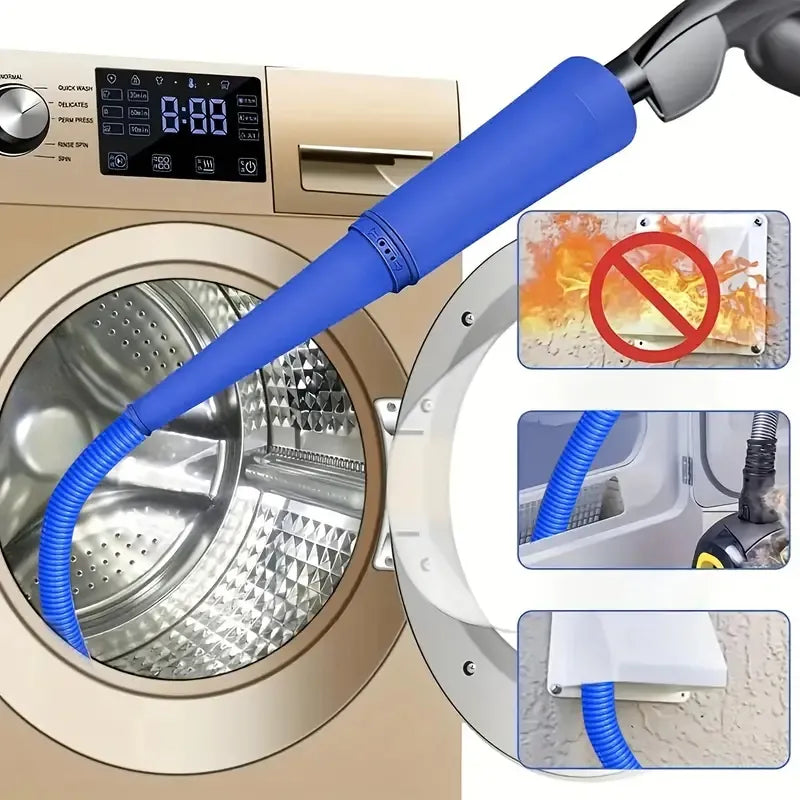 1pc Dryer Vent Cleaner Kit Vacuum Attachment Bendable Dryer Lint Remover With Guide Screen Cleaning Hose Household Deep Cleaning