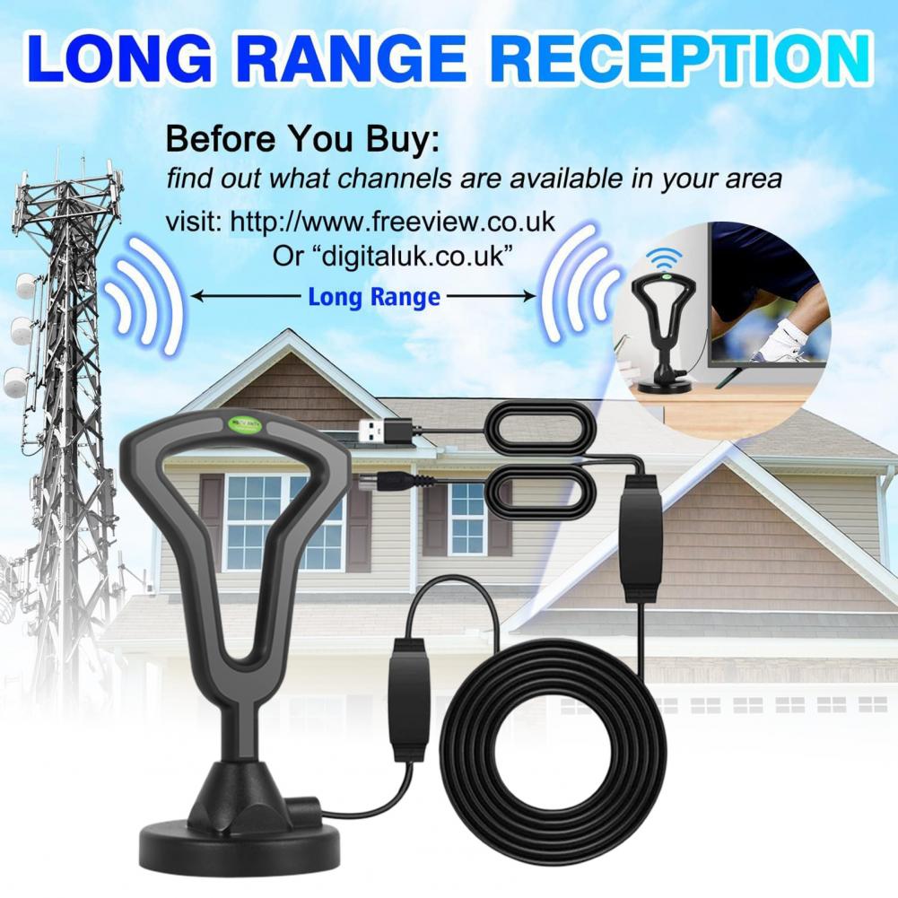 Universal Hdtv Aerial Antenna Amplifier High Gain Low Latency Signal Reception for Home Supplies Enhance Indoor Digital Tv