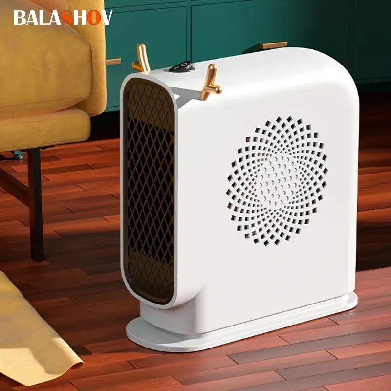 Mini Electric Heater Portable Desktop Low Consumption Warm Heating Fans for Home Office Hand Foot Warmer Heater for Winter 500W