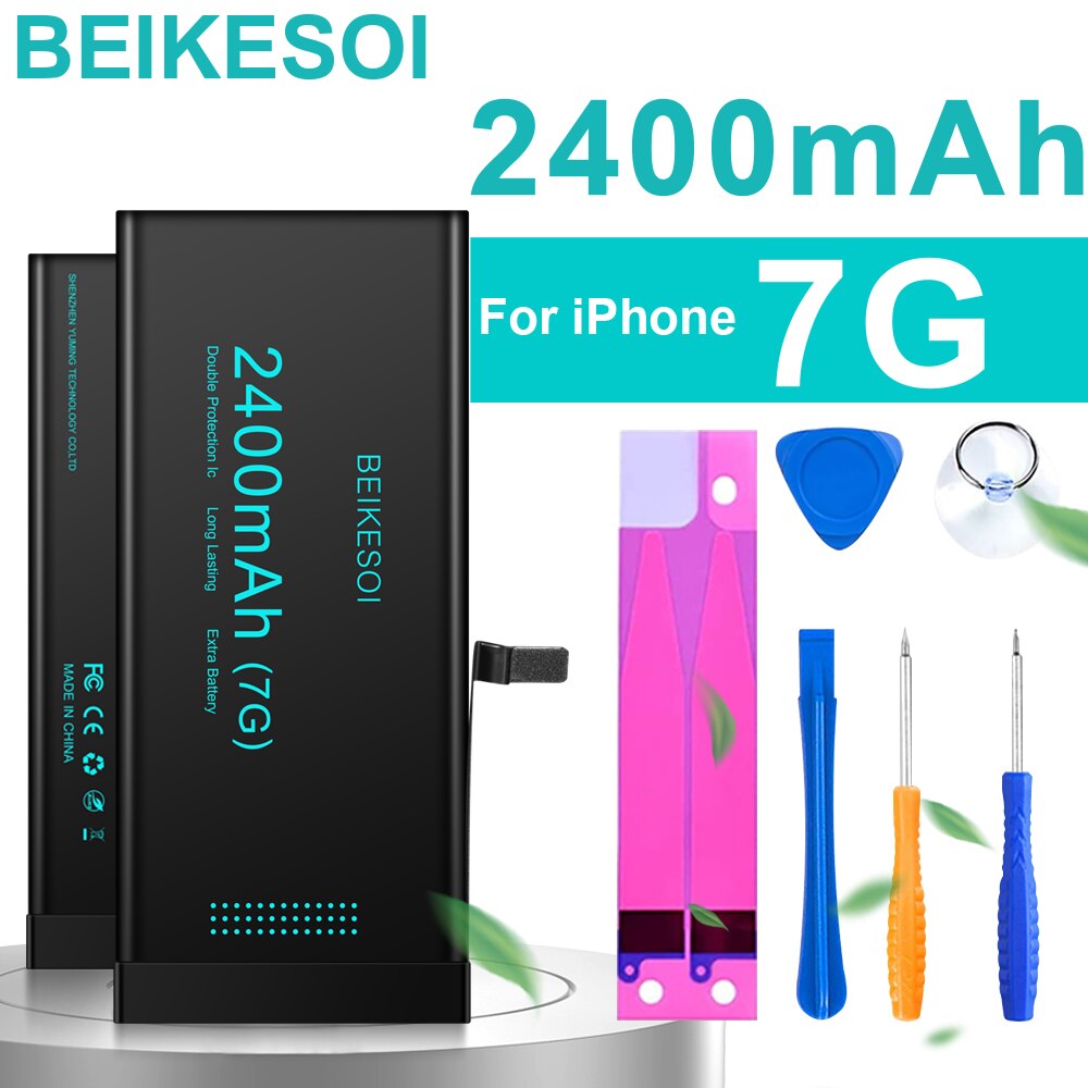 BEIKESOI phone Battery For iPhone  6S 6 7 8 Plus 11 12 13 14 Pro Replacement Bateria For Apple iPhone  X XS MAX