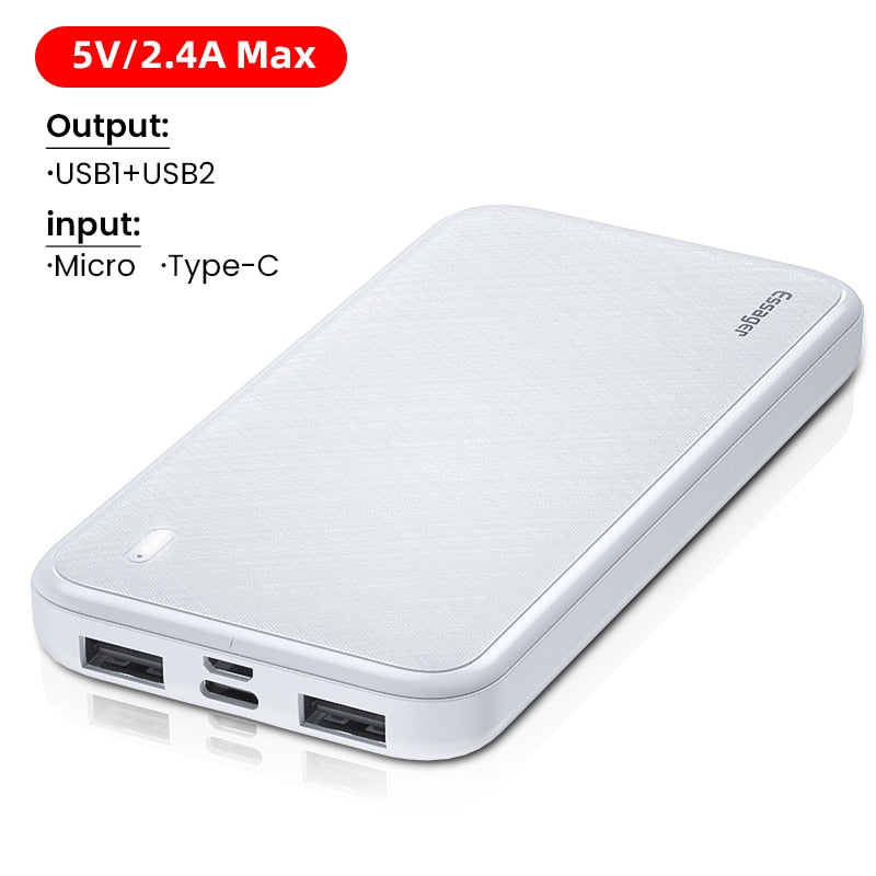 Essager 10000mAh Power Bank PD 20W Portable Charging Powerbank External Battery Charger For iPhone 14 13 Xiaomi Samsung HUAWEI