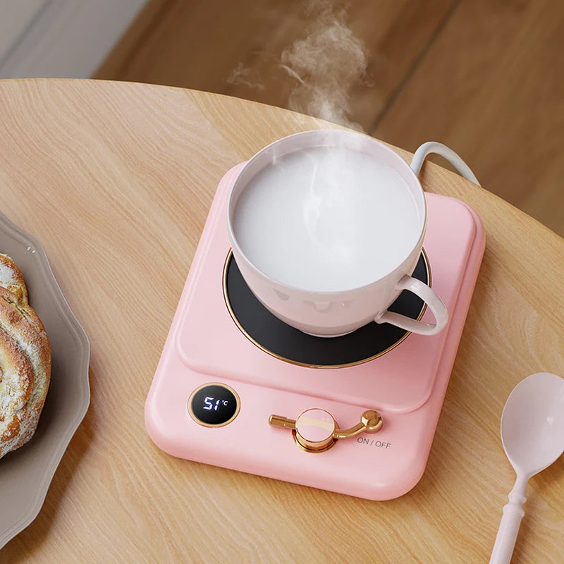 25W Cup Heater Coffee Mug Warmer Smart Electric Hot Plate for Milk Tea Heating Coaster 3 Gear Warming Pad Hot Tea Makers 220V