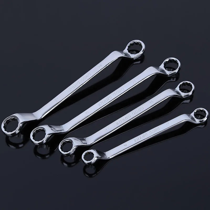 1 Pcs Box End Wrench Dual Head Double End Ring Spanner Deep Offset Ring Spanner Garage Workshop Tool