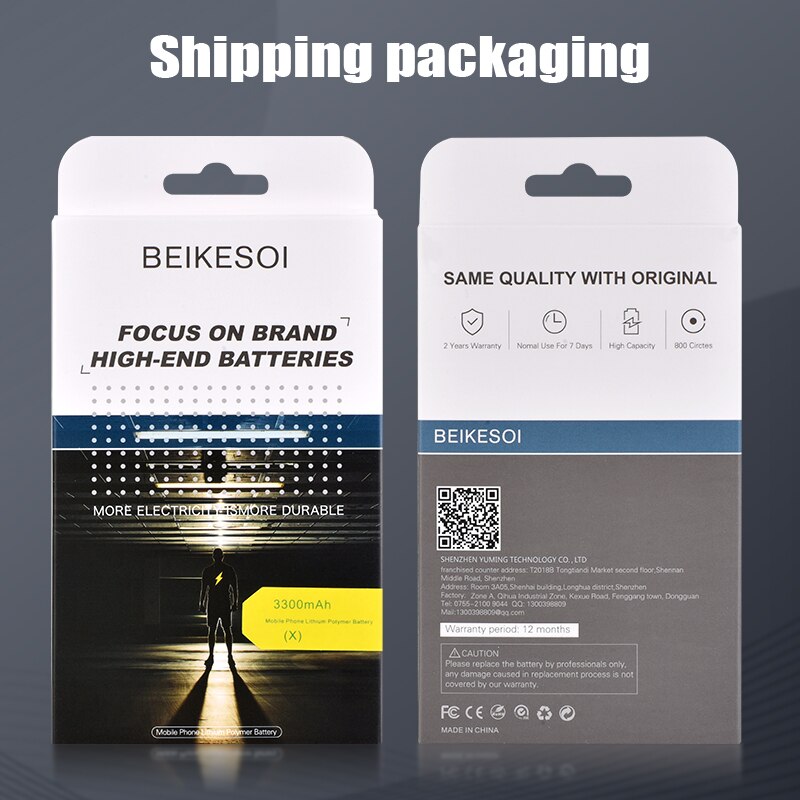 BEIKESOI phone Battery For iPhone  6S 6 7 8 Plus 11 12 13 14 Pro Replacement Bateria For Apple iPhone  X XS MAX