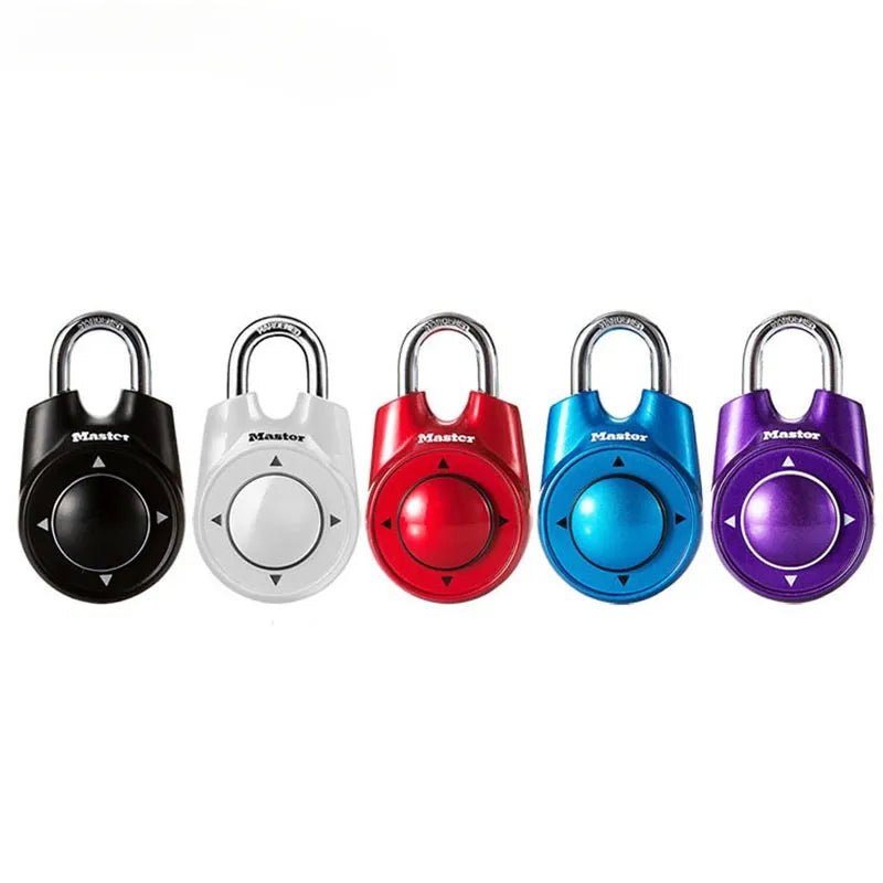 Master Lock Portable Combination Directional Password Padlock Gym School Health Club Security Locker Door Lock Multi Colors