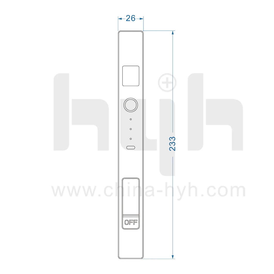 hyh Smart Lock for Sliding Window Fingerprint Lock with Tuya Remote Control Bluetooth Window Lock Security Protection