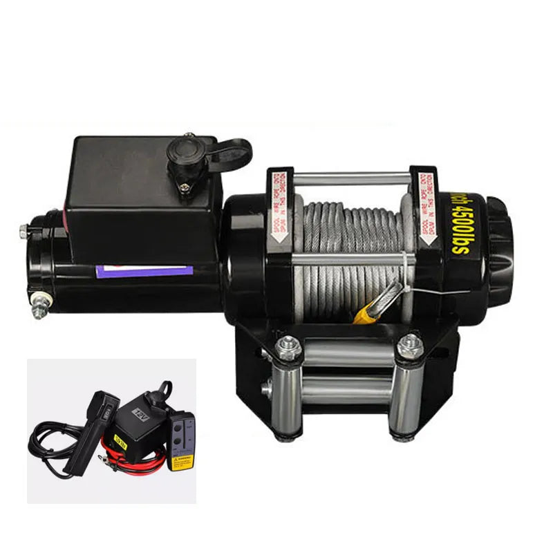 Portable Winch 12V24V Car Electric Winch Car Trailer ATV Truck Off Road with Wireless Control