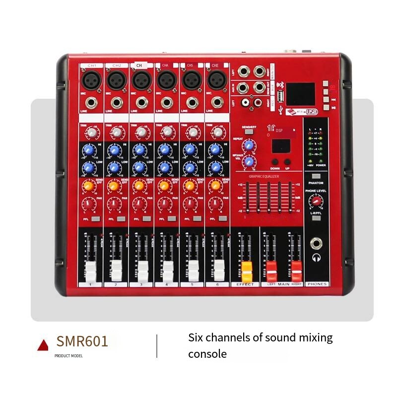 Dsp Audio Processor Hybrid Bluetooth Sound Console 48v Power Home Conferencing Sound System Portable system 4/6/8 channel