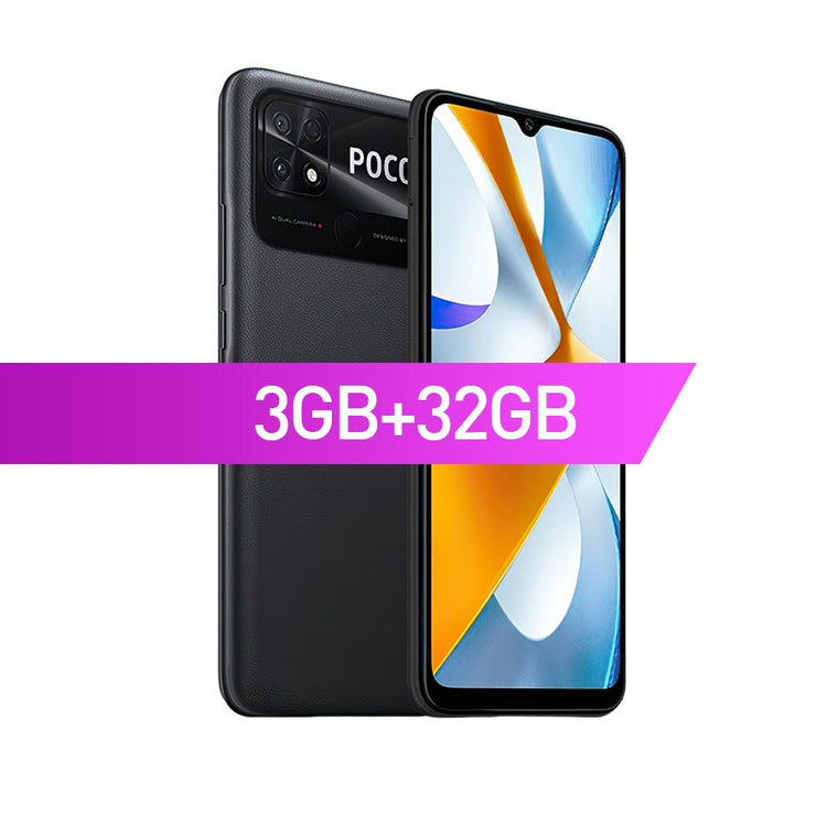 Global Version POCO C40 Smartphone Octa Core CPU 6.71" DotDrop Display 13MP Dual Camera 6000mAh Battery FM radio