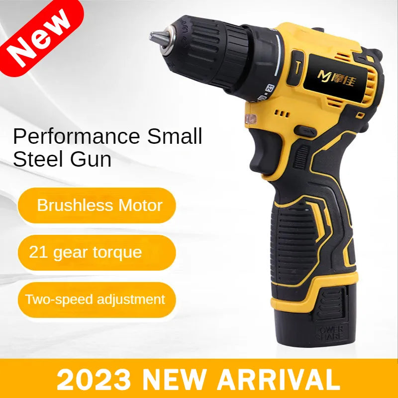 18V Brushless Electric Impact Wrench Drill 3000rpm Cordless Driller Driver Screwdriver Li-ion Battery Electric Power Drill Tools