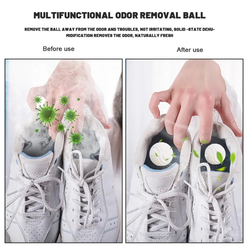 24/12/1PCS Shoe Deodorant Cleaning Supplies Dryer Balls Odor Deodorant Moisture Absorber Spherical Anti-milde Shoes Deodorant
