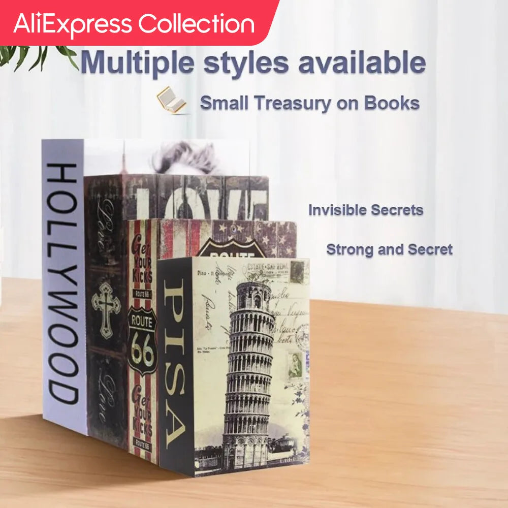 AliExpress Collection Book Password Safe Deposit Box, Deposit Box, Safe Deposit Bank, Creative Book Storage Box, One Piece