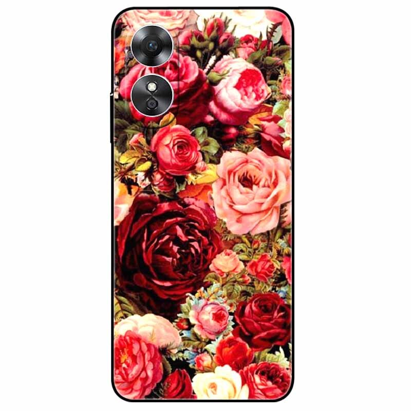 For OPPO A98 5G A 98 Case Silicone Soft Wolf Lion Cat Black Bumper Funda Coque for OPPO A98 2023 CPH2529 OPPOA98 Protective Bag