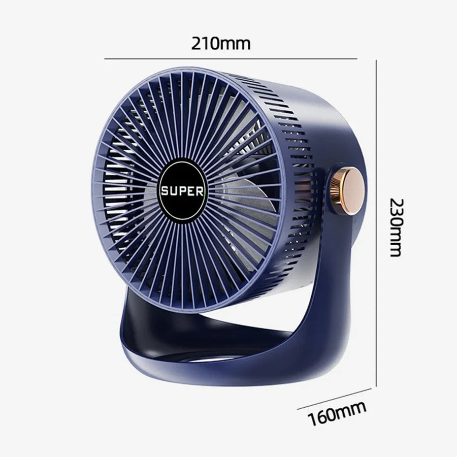 Xiaomi Mijia Table USB Rechargeable Air Circulation Electric Fan 2400mAh Battery Operated Wall Mountable Cooling Ventilator Fan
