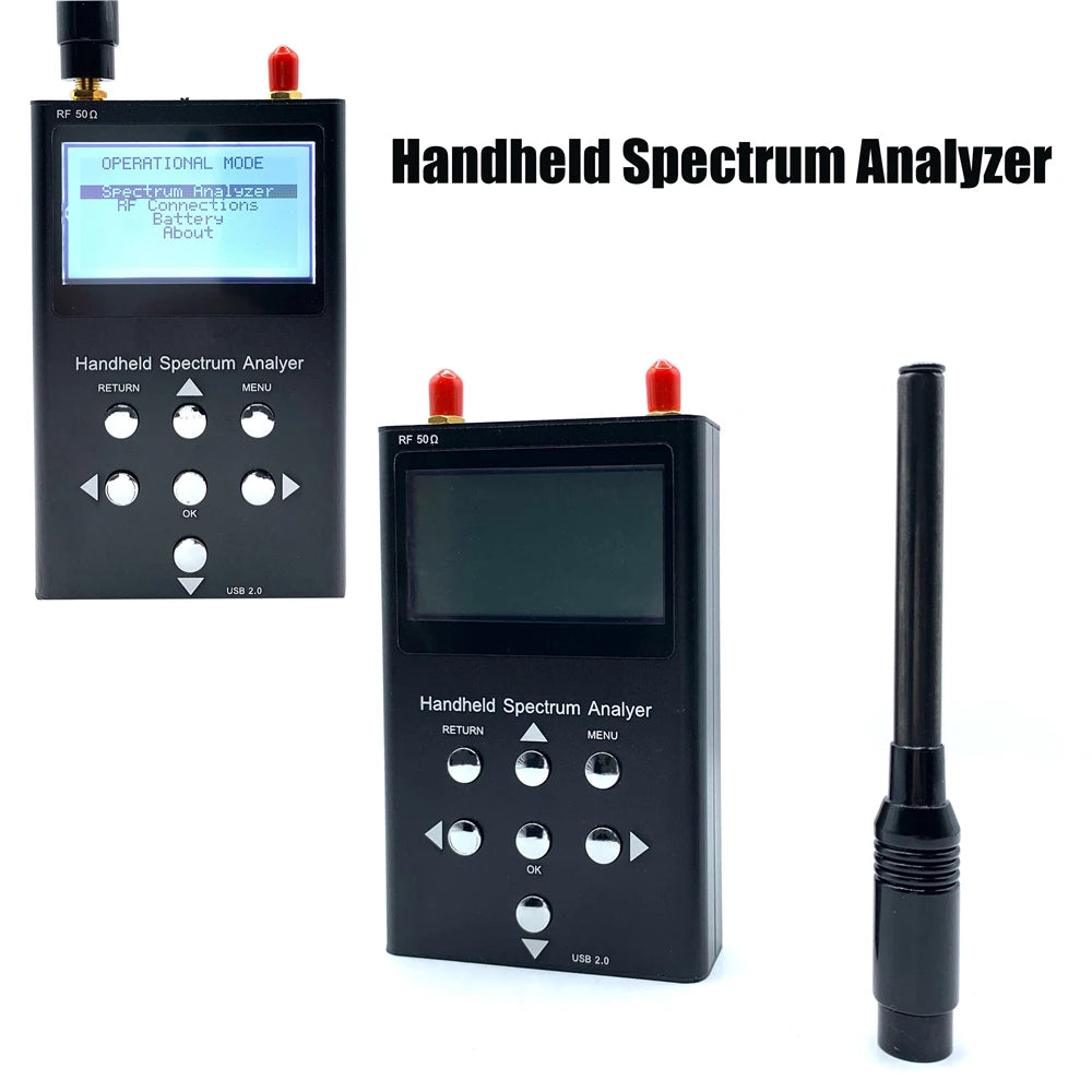 15-2700MHz Handheld Spectrum Analyzer Oscilloscope with Backlit LCD Display One/2 Antenna Port