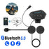 Motorcycle BT Helmet Headset Wireless Hands-free Call Kit Stereo Anti-interference Waterproof Music Player Speaker