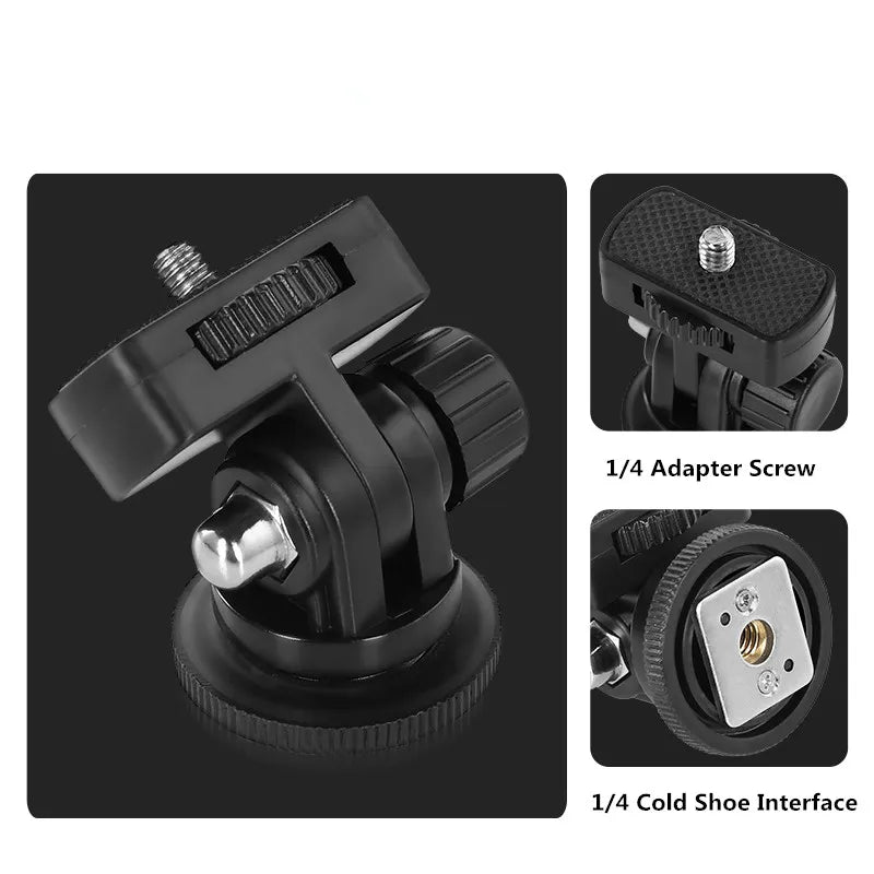 1/4" Screw Cold Shoe Adapter Mount Magic Arm Monitor Mount for Video Light DSLR SLR Camera Cage Tripod Mount