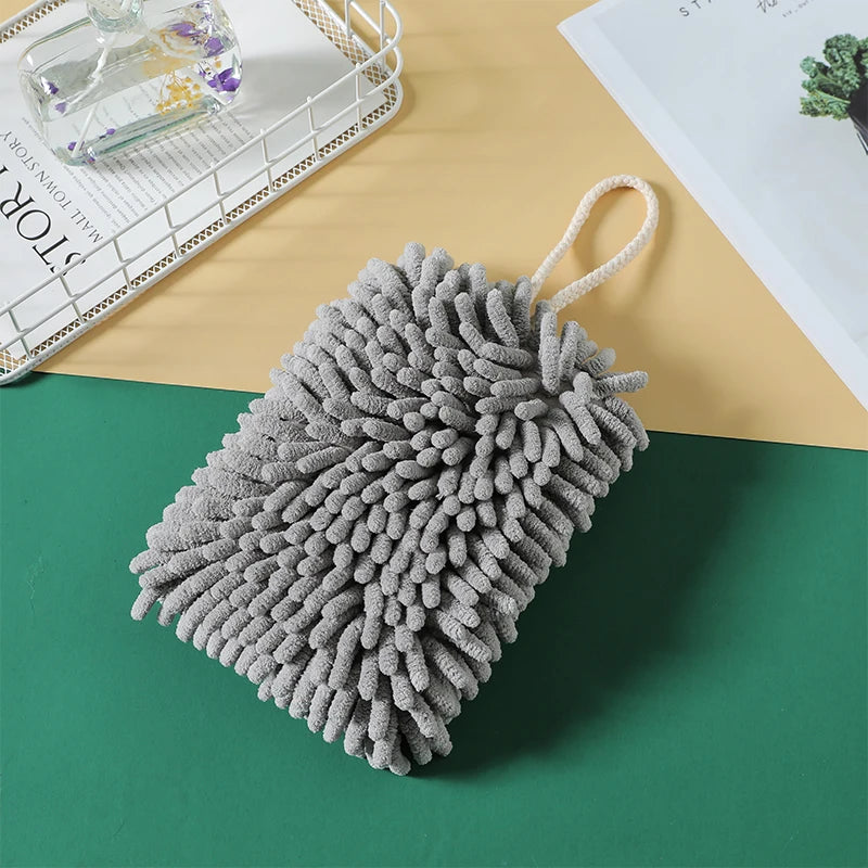Quick DryHand Towels Kitchen Bathroom Hand Towel Ball with Hanging Loop Microfiber Towel Cleaning Cloth Kitchen Towel