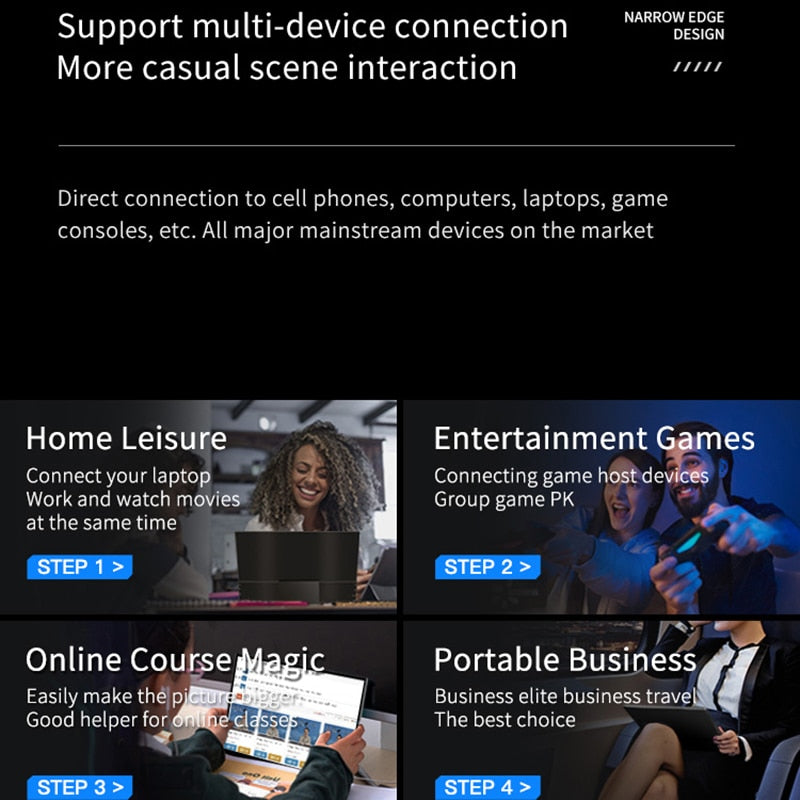 15.6 inch 1080p Touch Screen IPS Portable Monitor with HDR USB-C HDMI-Compatible for Mobile Laptop Xbox PS4/5 Switch Metal Shell