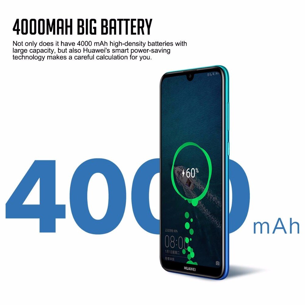 HUAWEI Enjoy 9 Smartphone Android 6.26 inch 4000mAh Battery 4G LTE Network 4GB 128GB Cell phone Google Play Store Mobile phones