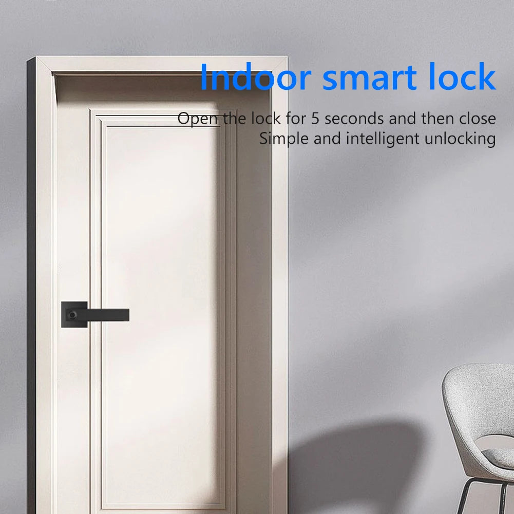 Fingerprint Password Door Lock Electronic Smart Lock Digital Door Security Biometric Handle Lock for Apartment Office With Key