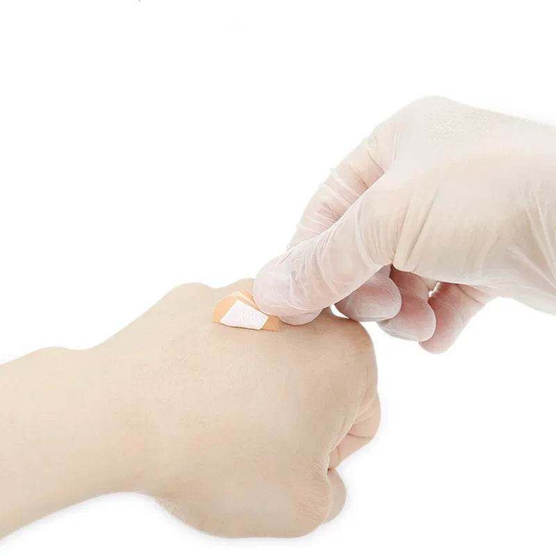 100Pcs First Aid Waterproof Healing Wounds Adhesive Bandage Round Band Aid Wound Plaster Stickers First Aid Kit