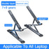 Aluminum 9 Levels Double Adjustable Height Vertical Folding Raised Layer Laptop Stand For iPad MAC Book