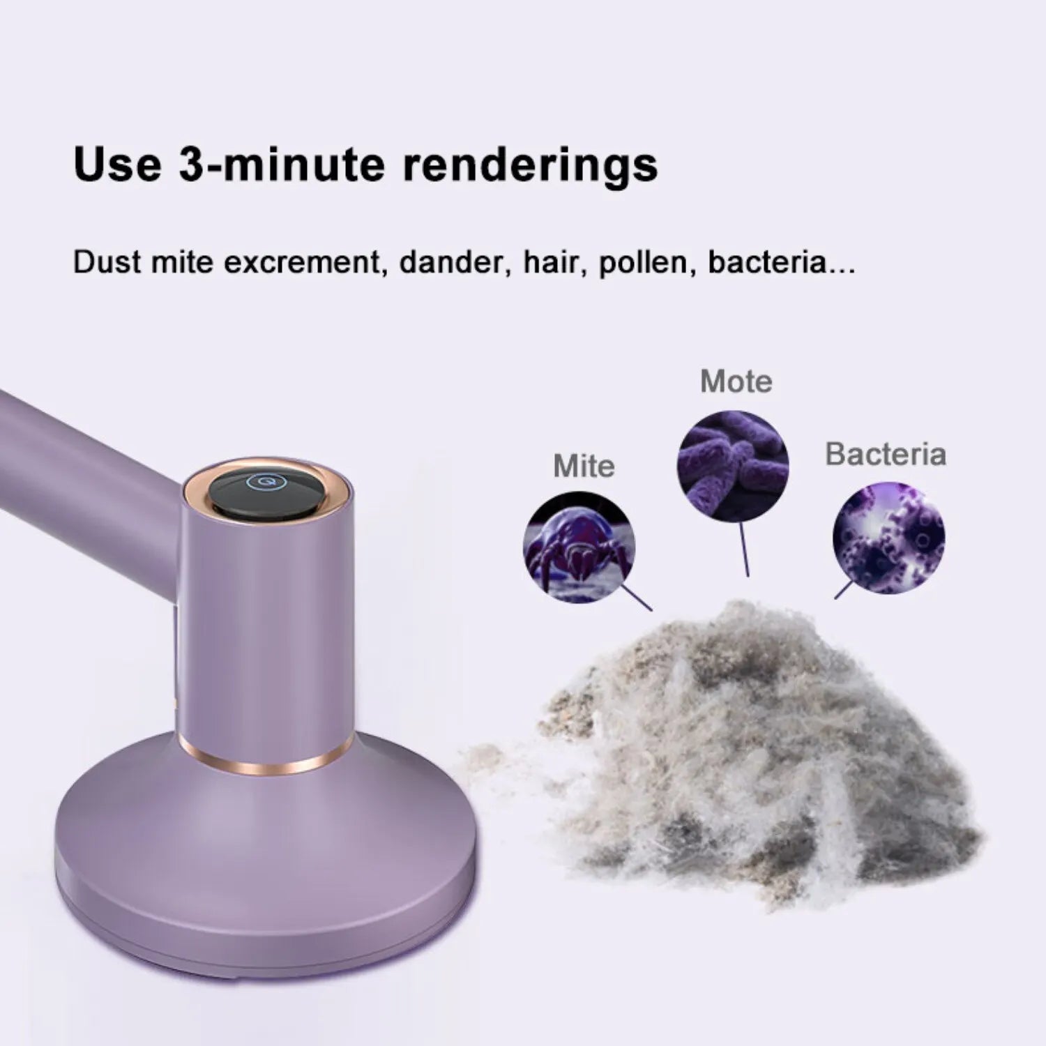 UV Exposure Mite Removal Instrument Cordless Handheld Vacuum Mattress Sofabed Home Detachable Filter