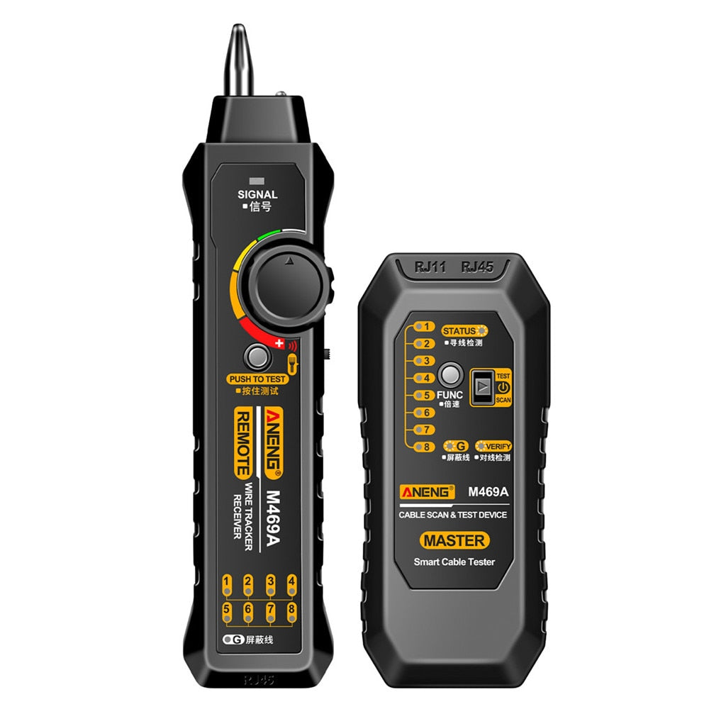 ZoeRax Wire Tester RJ45 RJ11 Cable Tracker Line Finder Multifunction Wire Tracker Ethernet LAN Network Cat5 Cat6 with Earphone