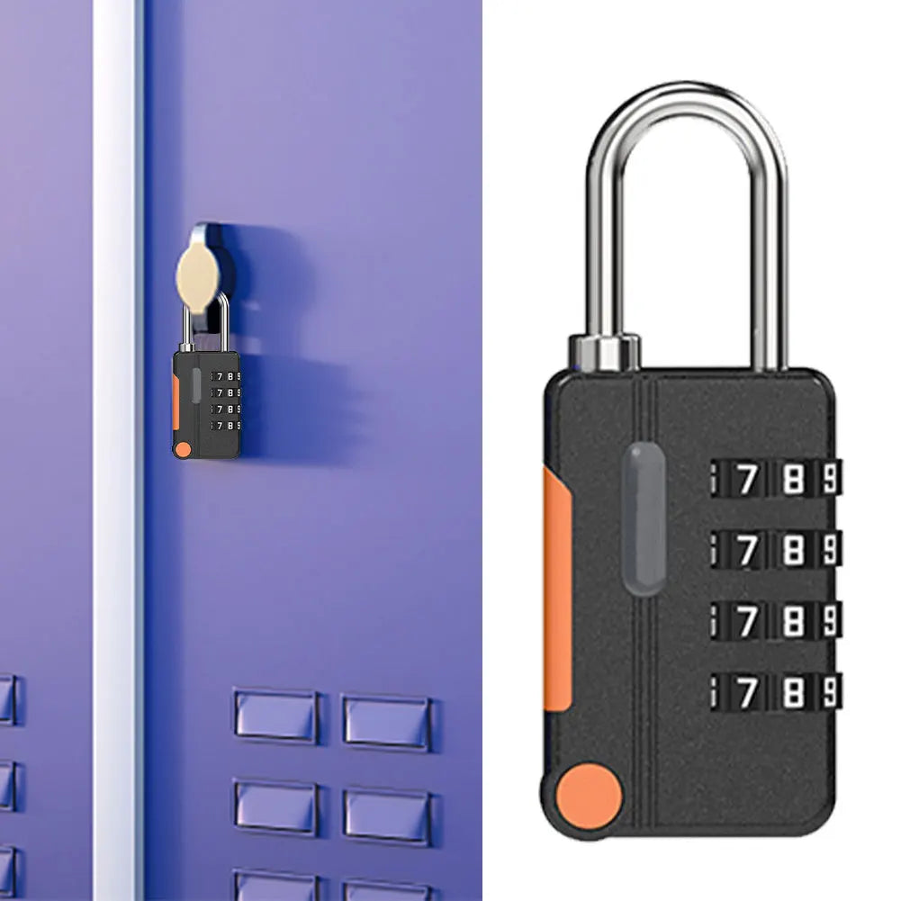 2pcs Resettable Combination Padlock Waterproof Travel High Security Password Zinc Alloy Suitcase Heavy Duty Luggage Lock 4 Digit