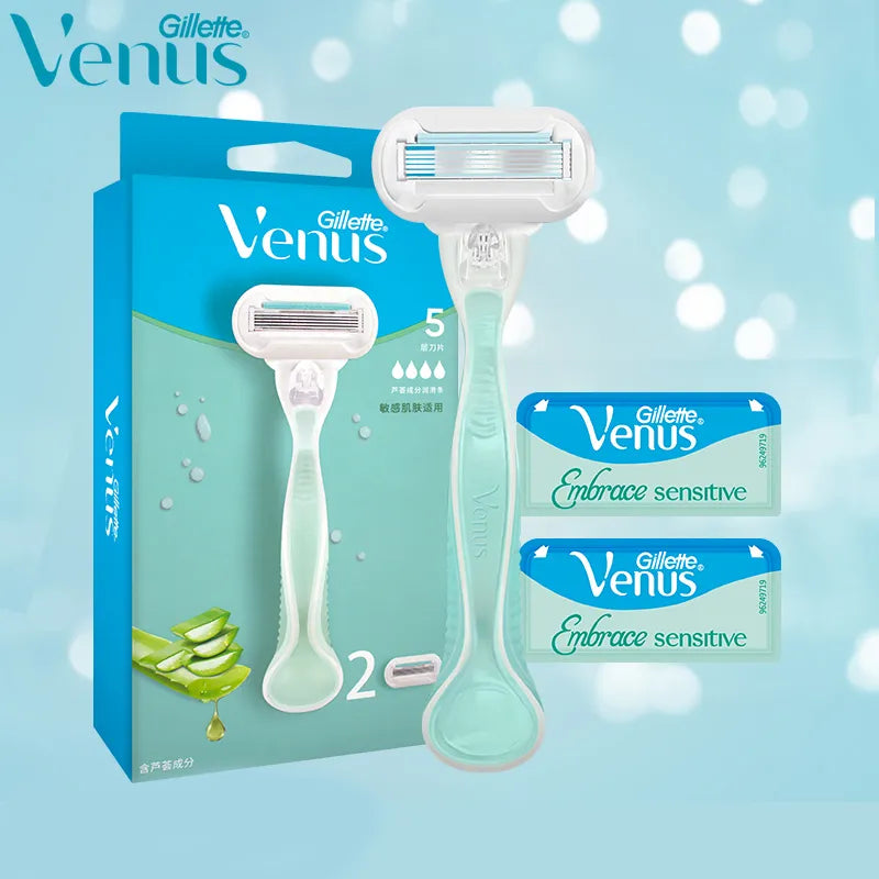 Gillette Venus Shaver Women Manual Razor Professional Hair Removal Shaving Hair With 5 Layers Shaving Blade Replaceable Head