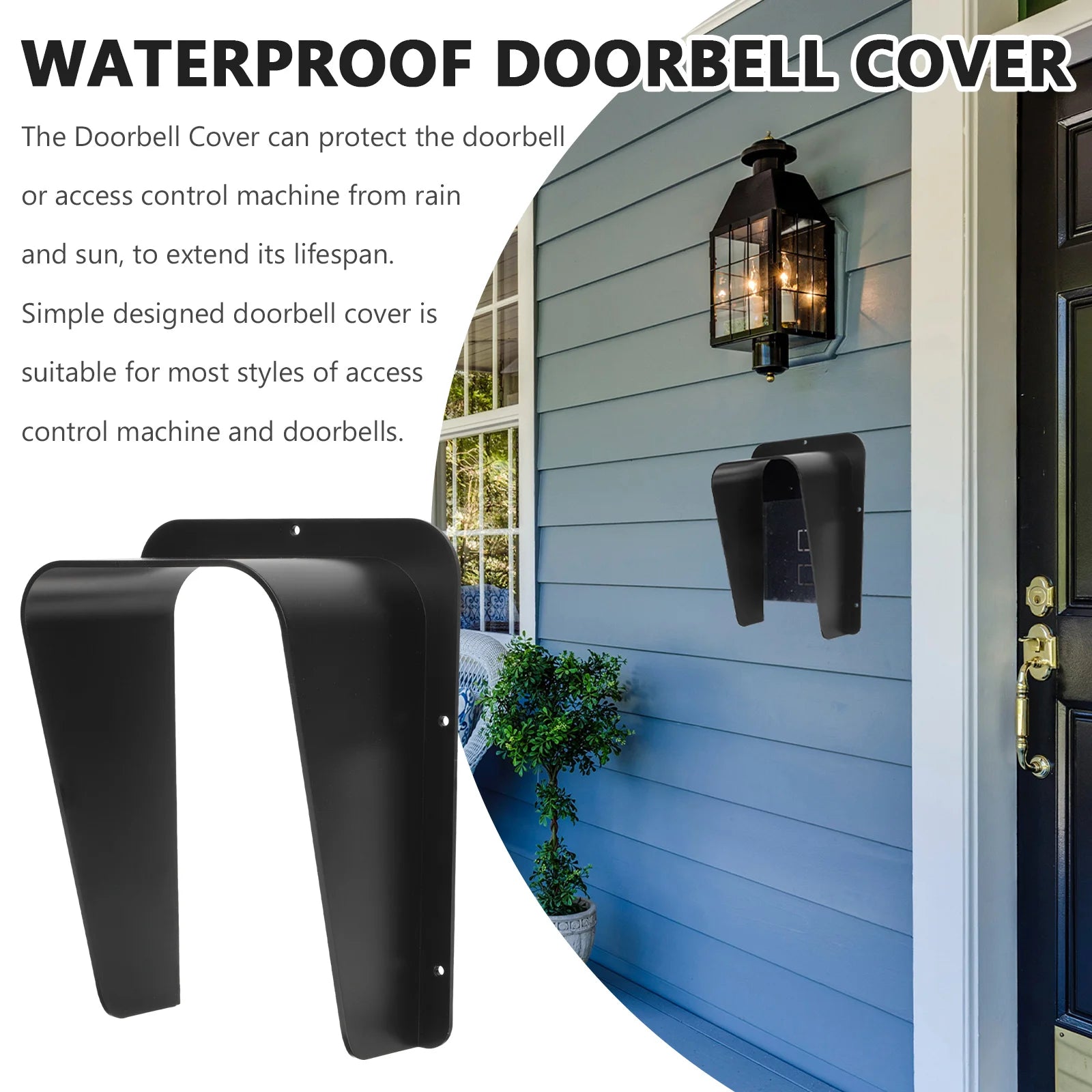Wirless Keyboard Doorbell Outdoor Protector Waterproof Acrylic Protective