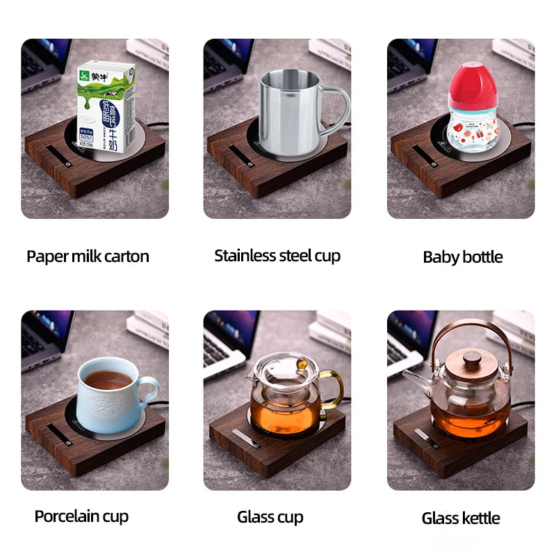 110V Electric Beverage Warmer Heater Mug Coffe Warmer 100°C Hot Tea Makers Heating Coasters Plate Pad for Cocoa Tea Water Milk