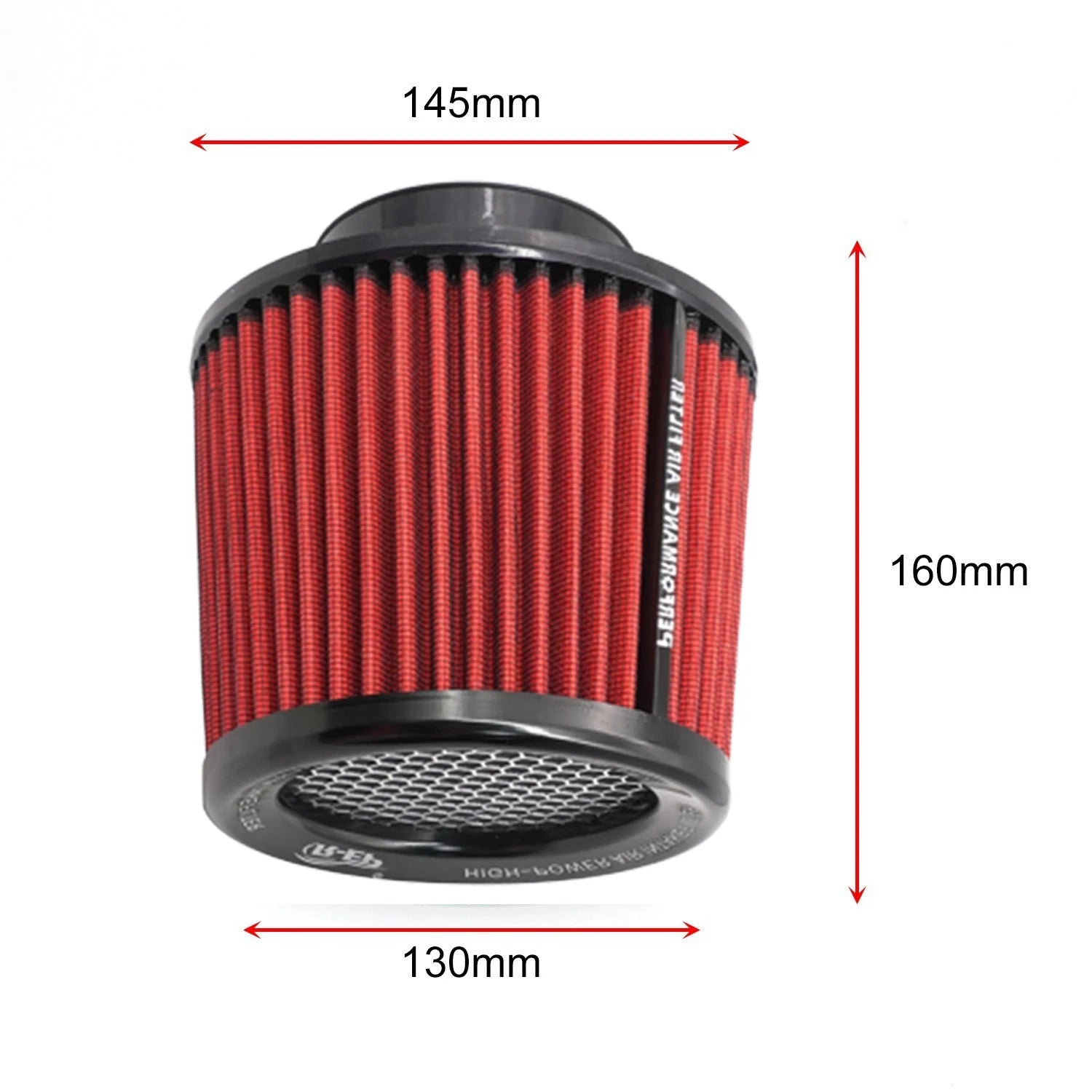 63MM 76MM 89MM 101MM High Flow Cold Cone Air Intake Filter 2.5'' 3'' Universal Car Air Filter Modification for Racing Sport Car