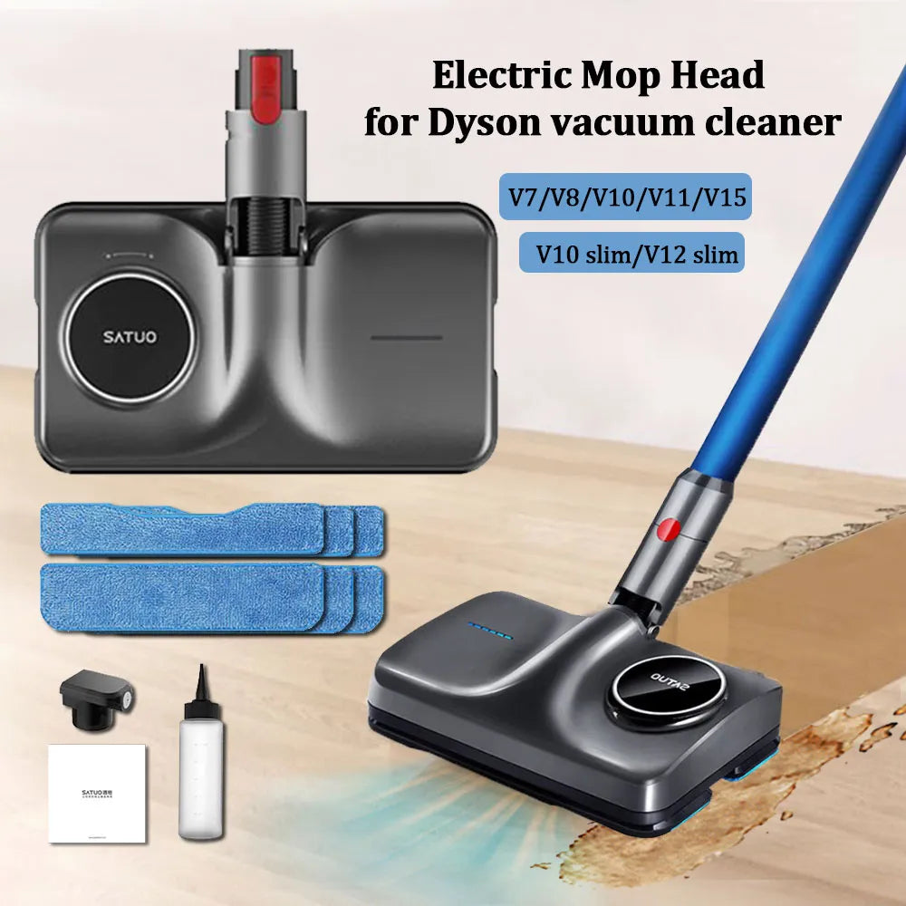 Electric Mop Head for Dyson V7/V8/V10/V11/V15/V12 slim Cordless Vacuum Cleaner Accessories,Wet Dry Dual-Use Floor Cleaning Mop