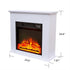 In Stock 25'' White Realistic Flame 3D Flame Remote Control Fire Place Electric Fireplace Heater with Mantel