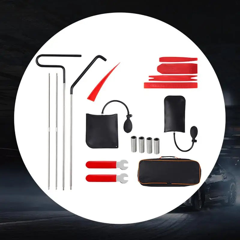 Automotive Ha il Removal Complete Kit Tools 22pcs Universal Auto Body Air Wedge Dent Repair Bag Kit Car Dent Repair Rods Tools