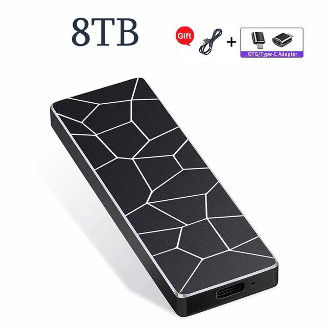 High-speed 8TB 4TB 1TB 500GB SSD Portable External Solid State Hard Drives USB 3.1 Type C Interface Original Mobile Hard Disks
