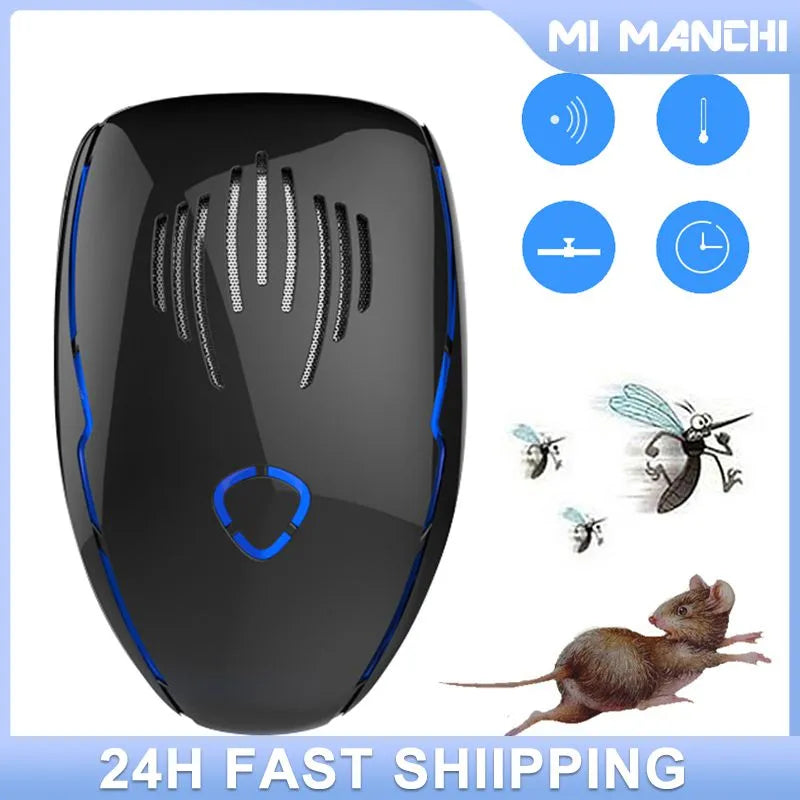 Electronic Repeller  Ultrasound Mouse Cockroach Repeller Device Insect Rats Spiders Mosquito Killer Pest Control Household Pest