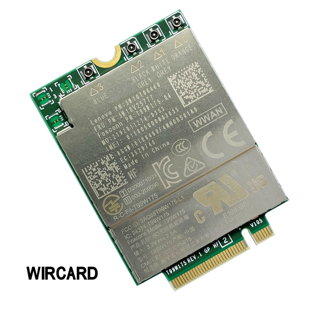 WIRCARD T99W175 T99W175.04 5G NR M.2 5G Card FRU 5W10V25777 X55 5G Modem For ThinkPad X1 Nano Gen1 Laptop