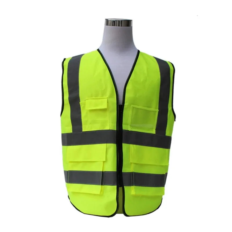 High Visibility Reflective Vest Be Seen Be Safe Yellow Vest for Car Women & Men