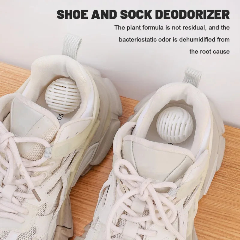 24/12/1PCS Shoe Deodorant Cleaning Supplies Dryer Balls Odor Deodorant Moisture Absorber Spherical Anti-milde Shoes Deodorant