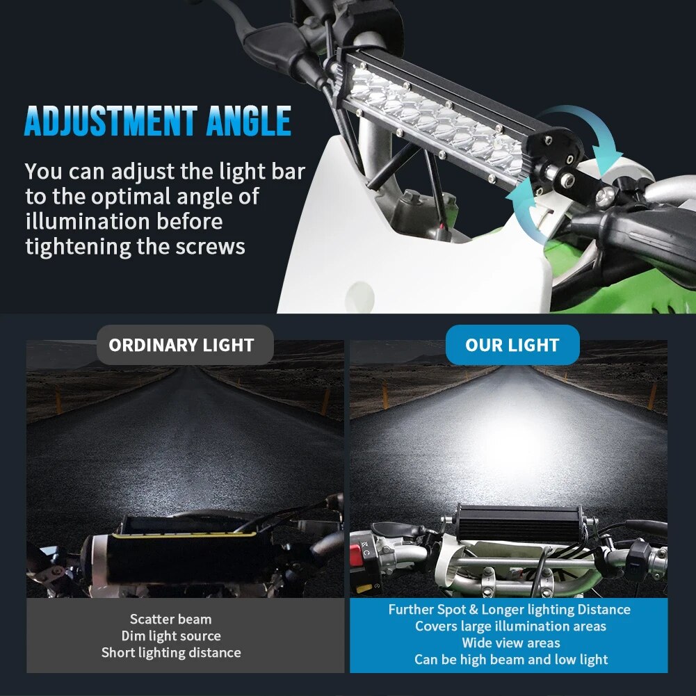 LED Headlight Light Bar Kit Dirt Bike Upgrade Plug-N-Play For Honda CRF230F CRF250F CRF450X/110F Motorcycle Accessories