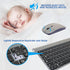 2.4G Wireless Keyboard and Mouse Mini Protable Silent Mice Russian Korean French Hebrew Keyboard Kit for Laptop Mac PC TV Box